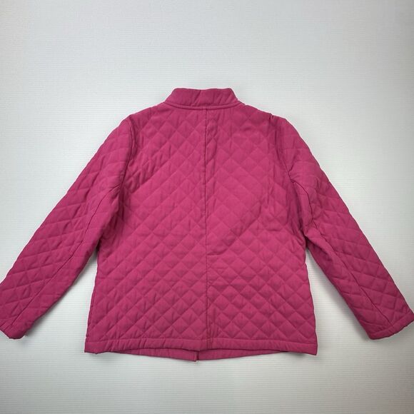 Briggs New York Women’s Quilted Snap Jacket Pink XL Lightweight Casual Coat - Picture 6 of 11